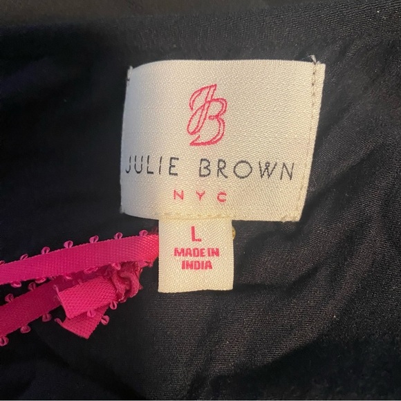 Julie Brown NYC One Shoulder Cocktail Dress 5304 Evan Rich Black NEW WITH TAGS L - Picture 5 of 7